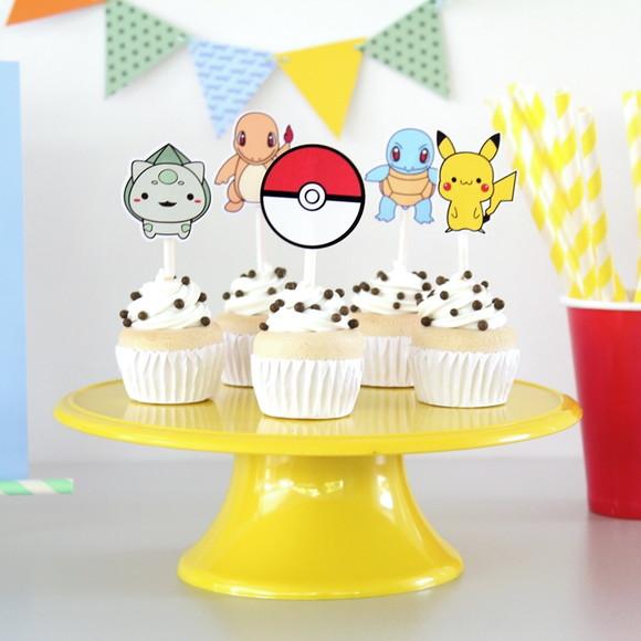 Kit Toppers - Festa Pokémon (12 Un)
