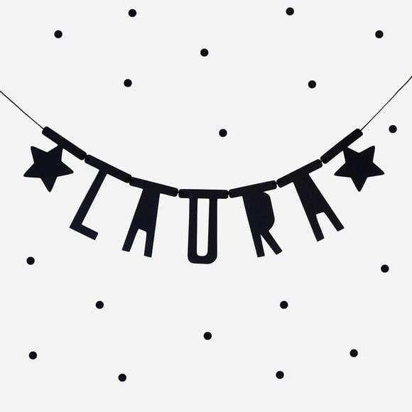Letreiro de Papel com Nome - até 10 Letras