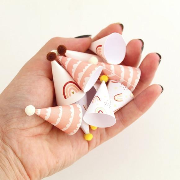 Miniatura Chapeuzinhos (12 Un.) - Arco Íris Boho