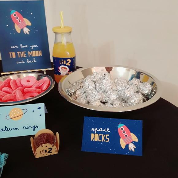 Plaquinhas Tema Astronauta - Festa Espaço - Decoração (6 Un)