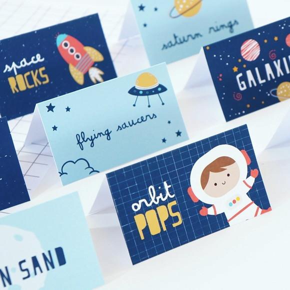 Plaquinhas Tema Astronauta - Festa Espaço - Decoração (6 Un)