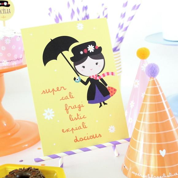 Quadrinho de Mesa - Mary Poppins - com Suporte