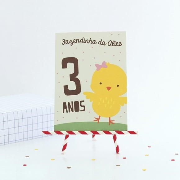 Quadrinho Fazendinha - Pintinho