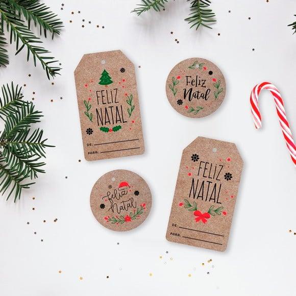 Tag Digital de Natal - sem Personalização - Não Editável.