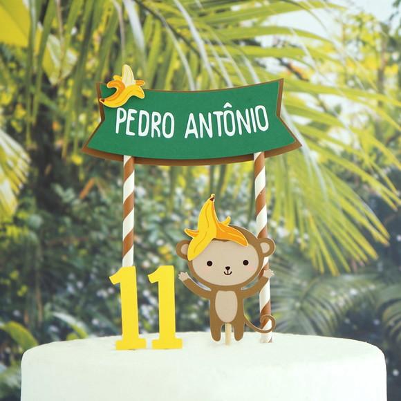 Topo de Bolo - Macaquinho