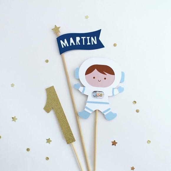 Topo de Bolo Astronauta Menino