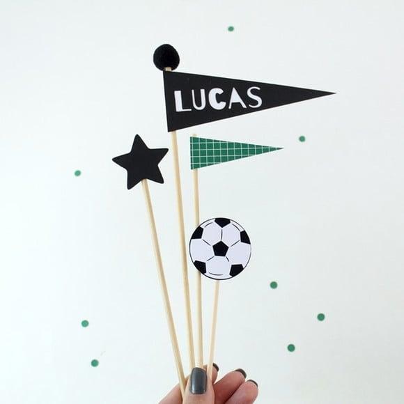 Topo de Bolo Tema Futebol