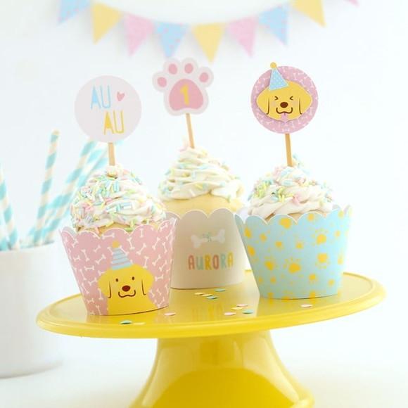 Toppers Cachorrinho Golden (12un)