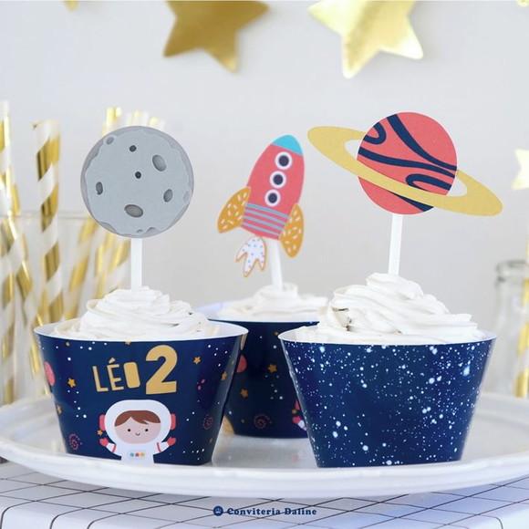 Toppers Festa Astronauta (12 Un)
