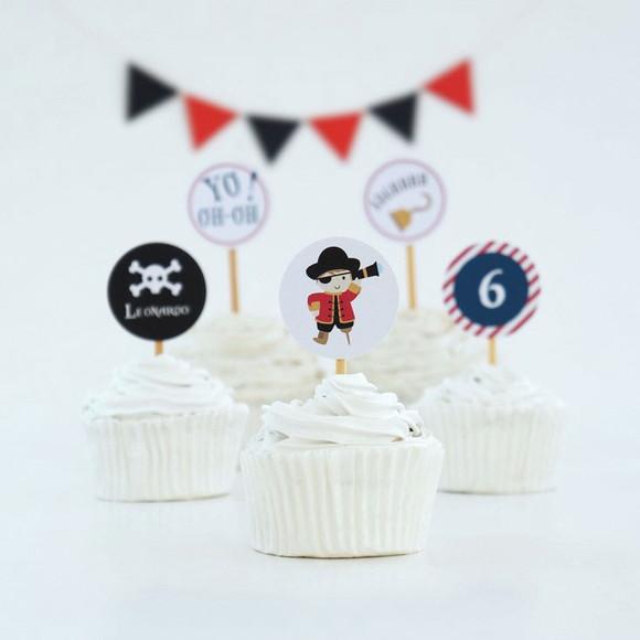 Toppers Festa Piratas (12 Un)