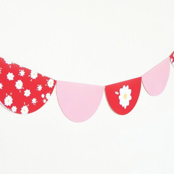 Varal Bandeirola de Papel - Festa Chapeuzinho Vermelho