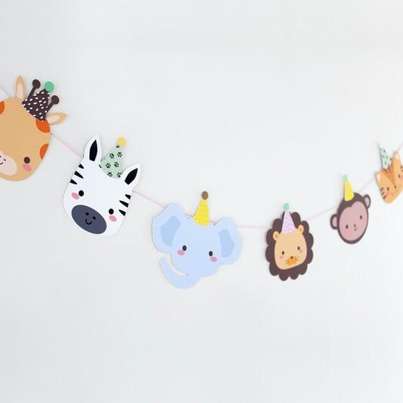 Varal Decorativo - Animais da Selva
