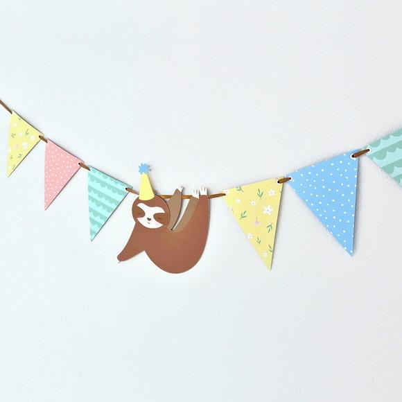 Varal Decorativo - Festa Bicho Preguiça