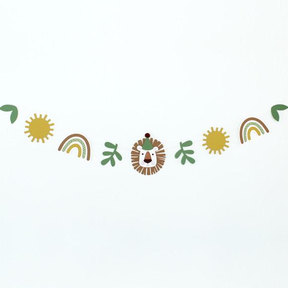 Varal Decorativo - Leãozinho - Tons Terrosos