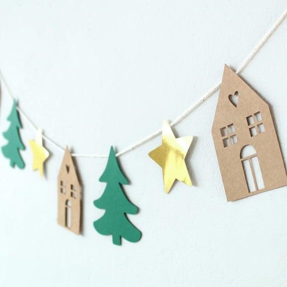 Varal Decorativo de Natal - Aniversário, Mesversário, Ceia