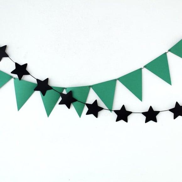 Varal Duplo: Triângulos + Estrelas