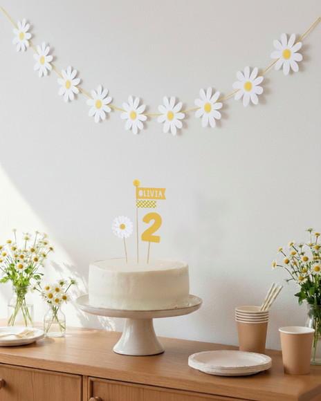Varal Margaridas - Decoração Festa Jardim / Passarinho