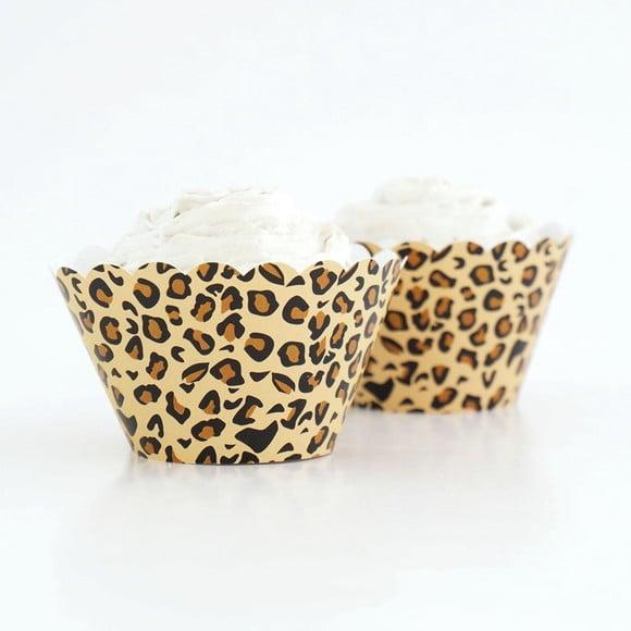 Wrapper Cupcake - Animal Print - Onça (12 Unidades)
