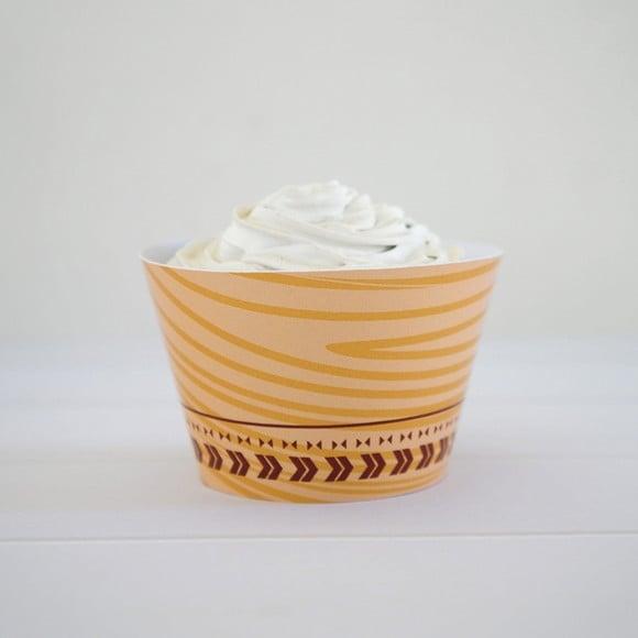Wrapper Cupcake - Festa Bosque Tribal (12 Un.)