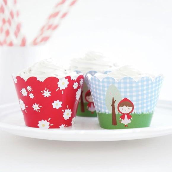 Wrapper Cupcake - Festa Chapeuzinho Vermelho (12un)