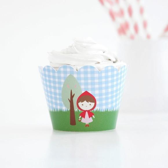 Wrapper Cupcake - Festa Chapeuzinho Vermelho (12un)