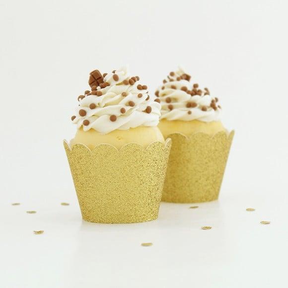 Wrapper Puro Glitter Dourado (12 Un.)