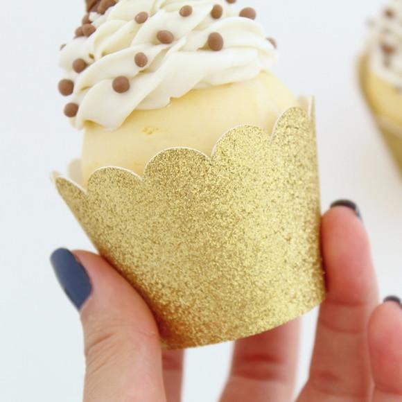 Wrapper Puro Glitter Dourado (12 Un.)