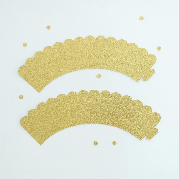 Wrapper Puro Glitter Dourado (12 Un.)