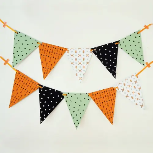 Bandeirola de Papel Estampada - Festa Raposinha ou Bosque