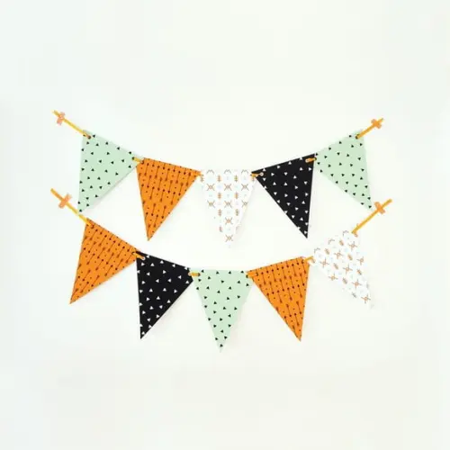 Bandeirola de Papel Estampada - Festa Raposinha ou Bosque