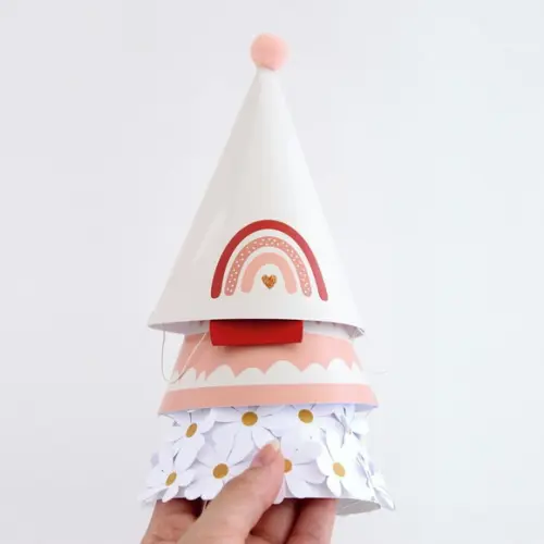Chapeuzinho Boho Rainbow - 3 Unidades