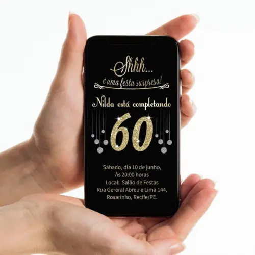 Convite Anos 60 | Digital