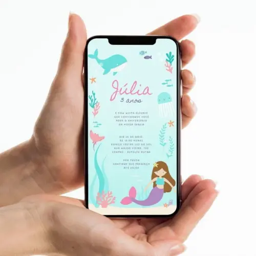 Convite Digital - a Sereia e a Baleia