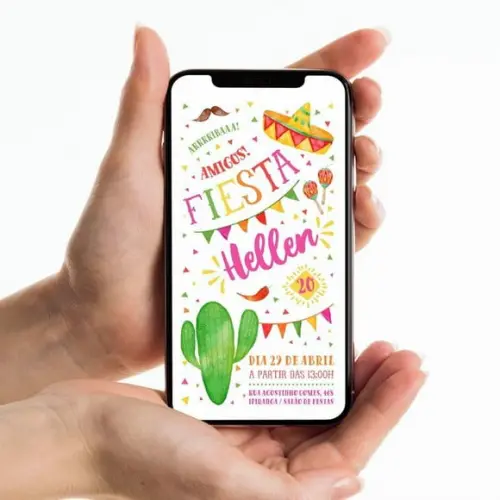 Convite Digital - Festa Mexicana - Dia de Los Muertos