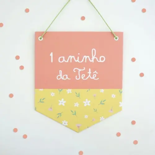 Flâmula de Papel - Coleção Bicho Preguiça - Decoração Festa