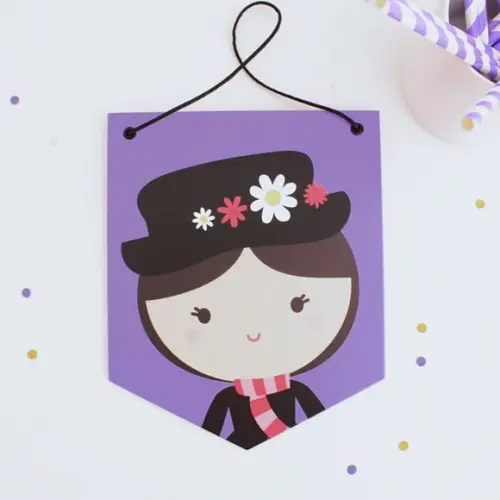 Flâmula de Papel - Mary Poppins - Decoração Festa