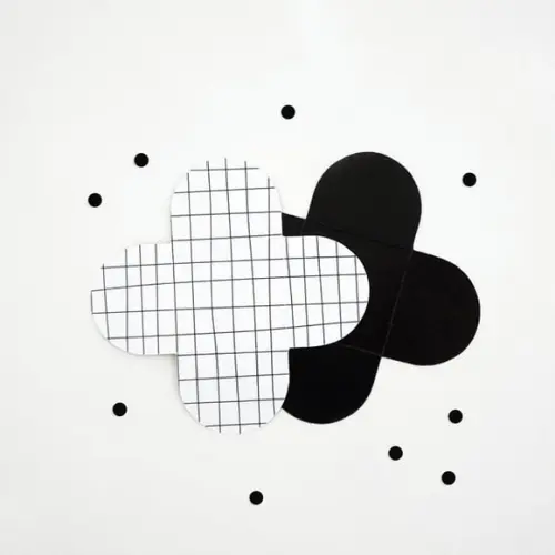 Forminha Grid - Preto e Branco - Festa Minimalista (12 Un.)