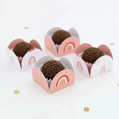 Forminha para Docinho - Arco Íris Boho - 12 un
