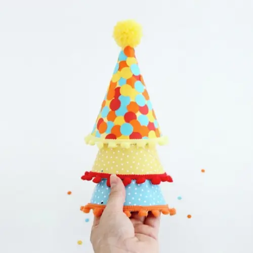 Kit 3 Chapeuzinhos Coleção Carnaval Confetes