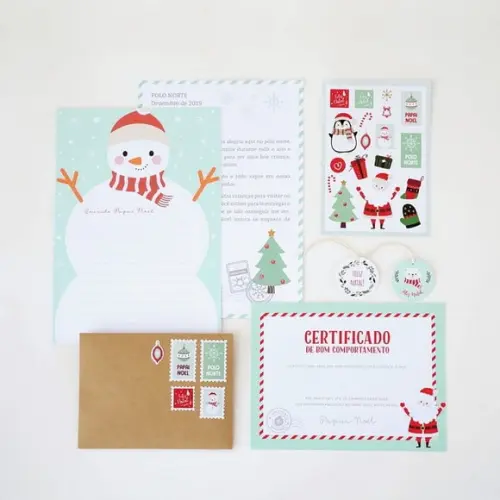 Kit Cartinha de Natal (1) - Carta para o Papai Noel