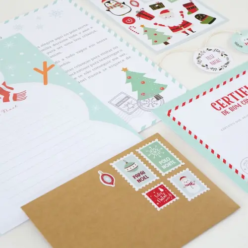 Kit Cartinha de Natal (1) - Carta para o Papai Noel