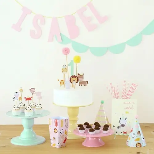 Kit Festa - Animais - Candy Colors