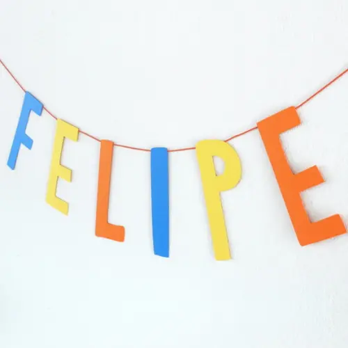 Letreiro Colorido (até 10 Letras)