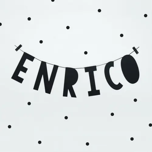 Letreiro de Papel com Nome - até 10 Letras