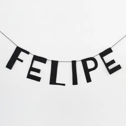Letreiro de Papel com Nome - até 10 Letras