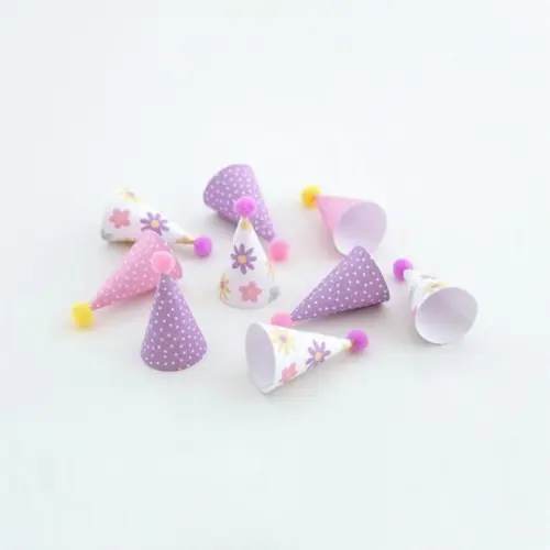 Miniatura Chapeuzinhos (12 Un.) - Flores e Borboletas