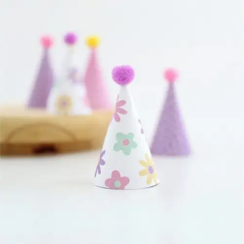 Miniatura Chapeuzinhos (12 Un.) - Flores e Borboletas