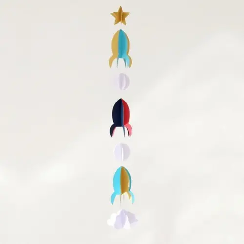 Mobile Foguetes - Festa Astronauta
