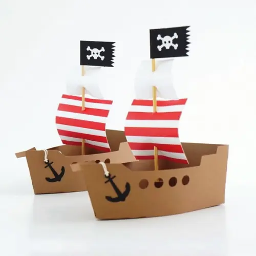 Navio de Papel - Festa Piratas - Valor Unitário