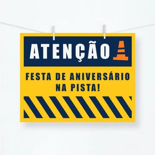 Pôster Festa Construção